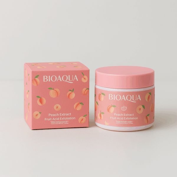CREMA EXFOLIANTE FACIAL EN GEL CON EXTRACTO DE MELOCOTÓN Y ÁCIDOS DE FRUTA BIOAQUA 140 G